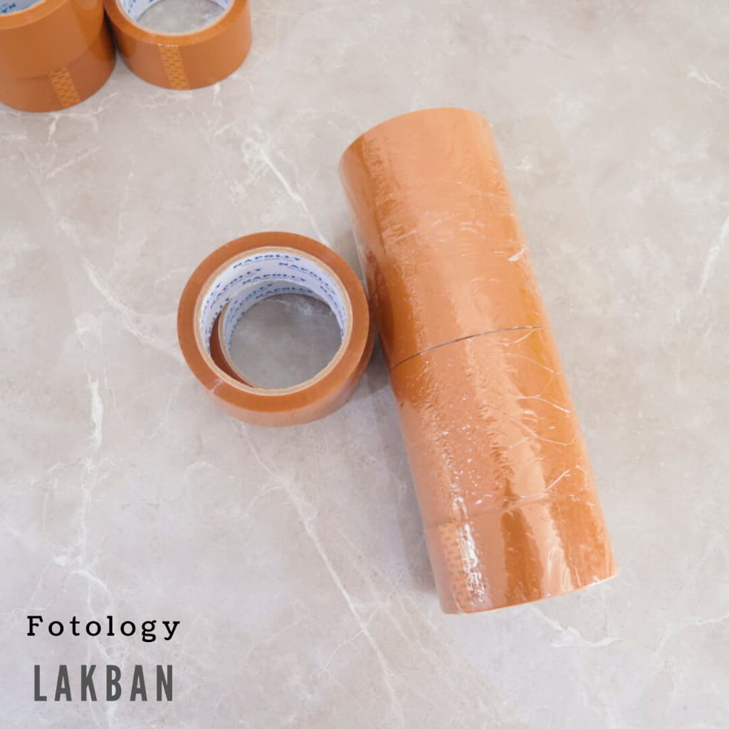 Lakban Coklat 100 yard 45 mm Selotip Tape Isolasi Kuat Kualitas Premium