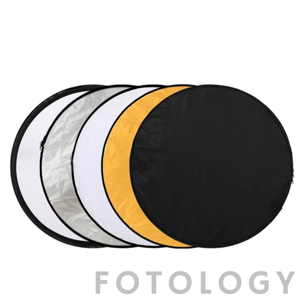 Fotology Reflektor cahaya Taff studio 5 in 1 light reflector diffuser 60 cm