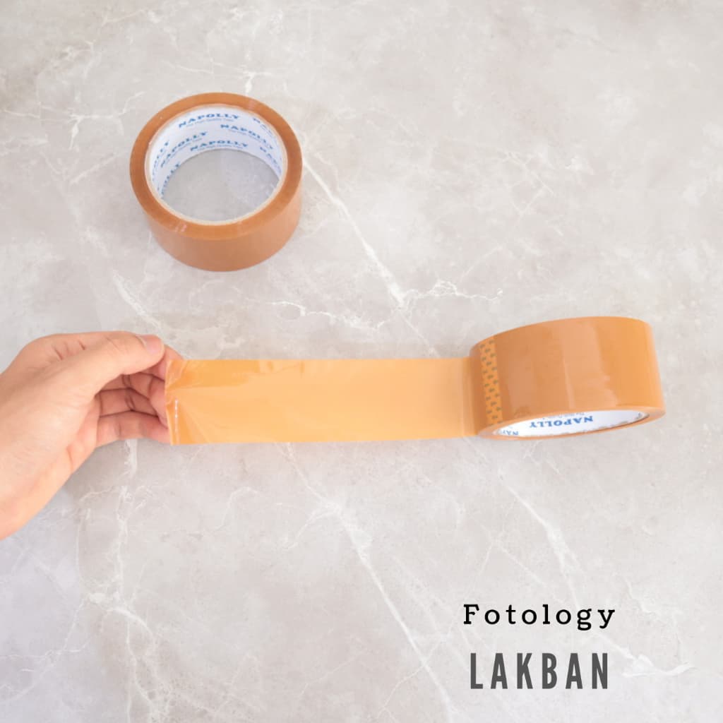 Lakban Coklat 100 yard 45 mm Selotip Tape Isolasi Kuat Kualitas Premium