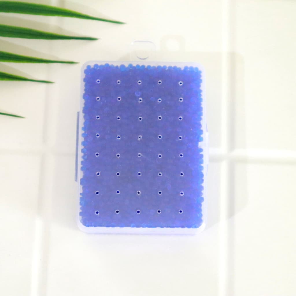 Fotology Silica gel biru kotak plastik untuk dry box kamera serap lembab anti jamur 60 gram
