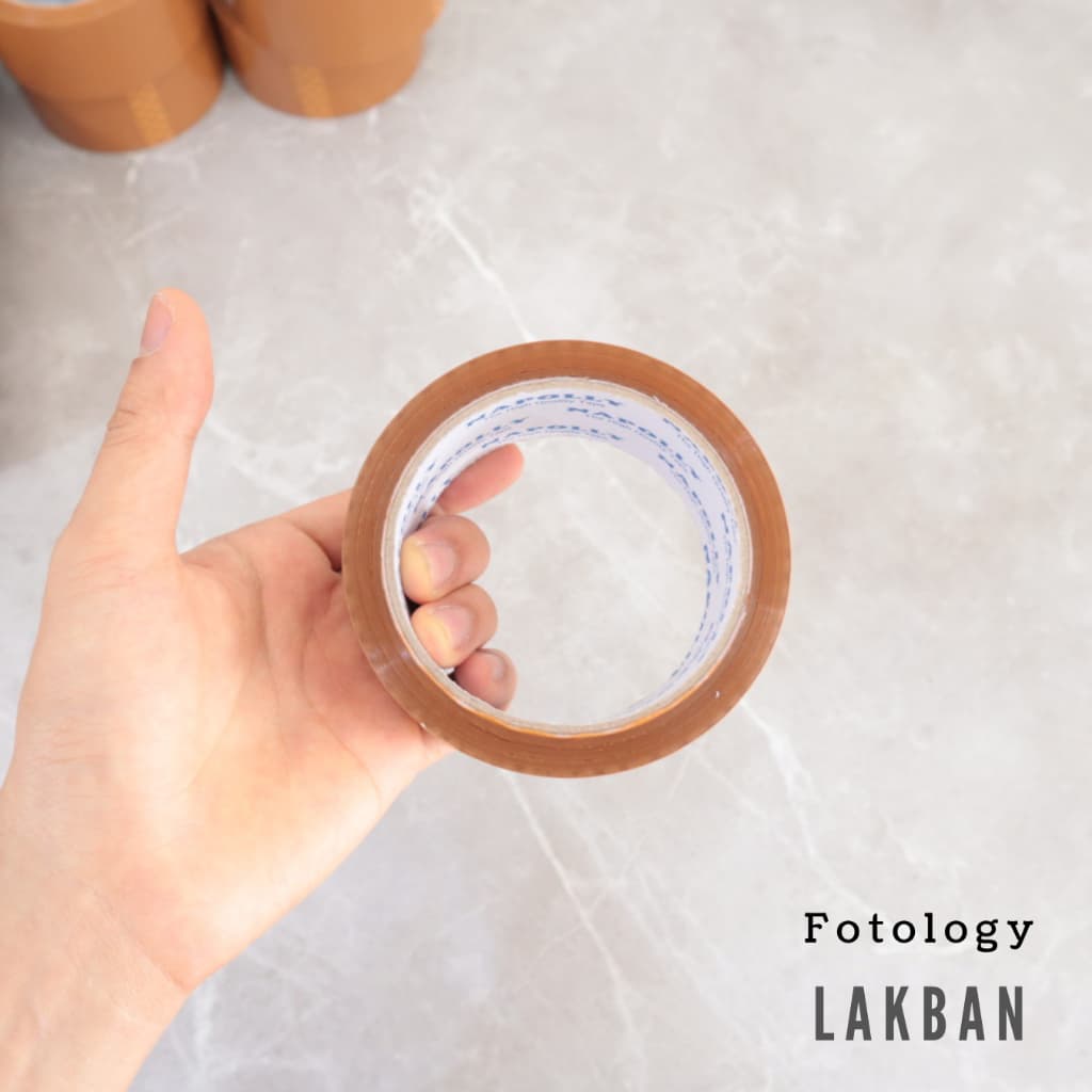 Lakban Coklat 100 yard 45 mm Selotip Tape Isolasi Kuat Kualitas Premium