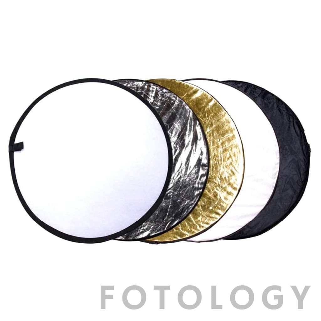 Fotology Reflektor cahaya Taff studio 5 in 1 light reflector diffuser 60 cm
