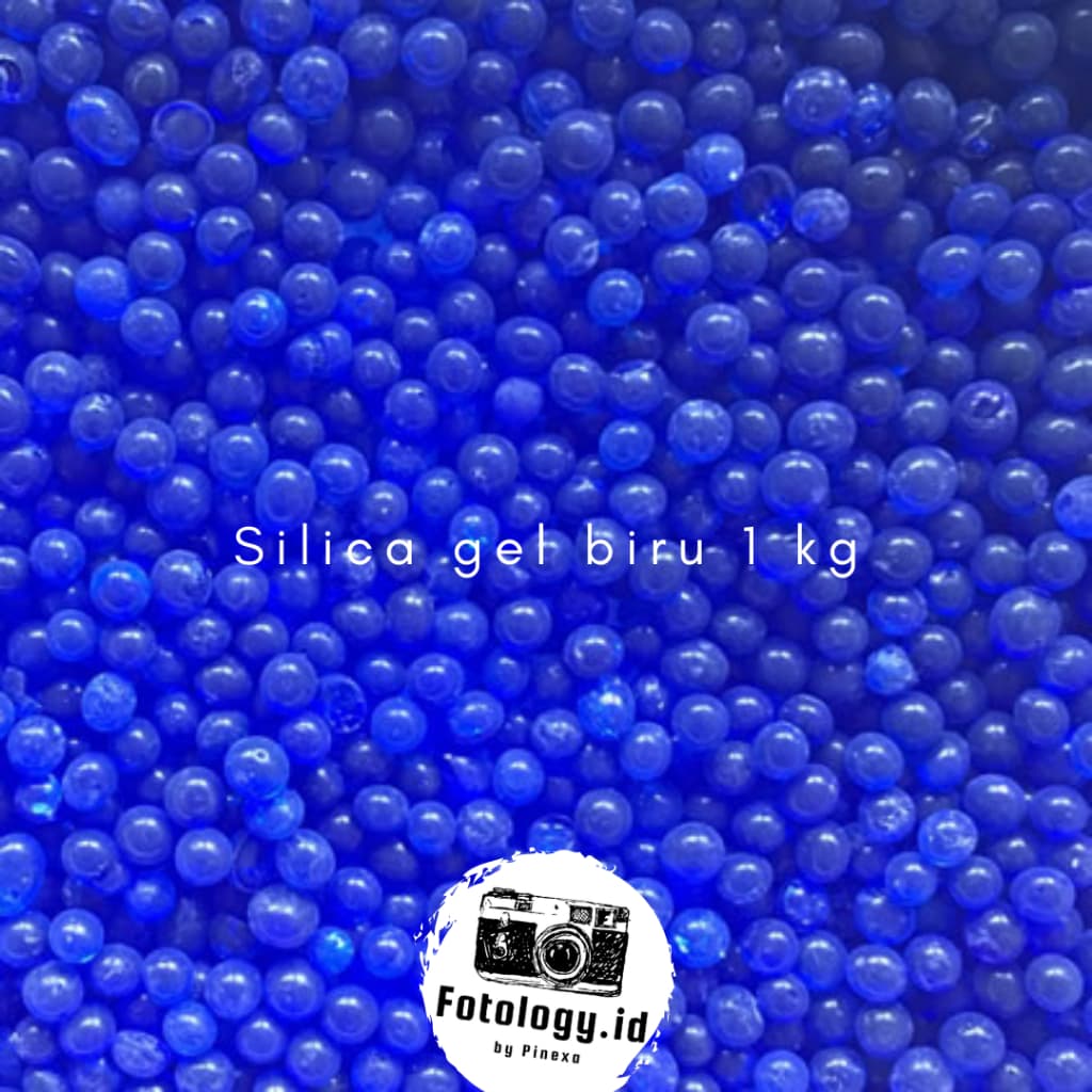 Silica gel biru curah 1 kg kemasan plastik kualitas premium