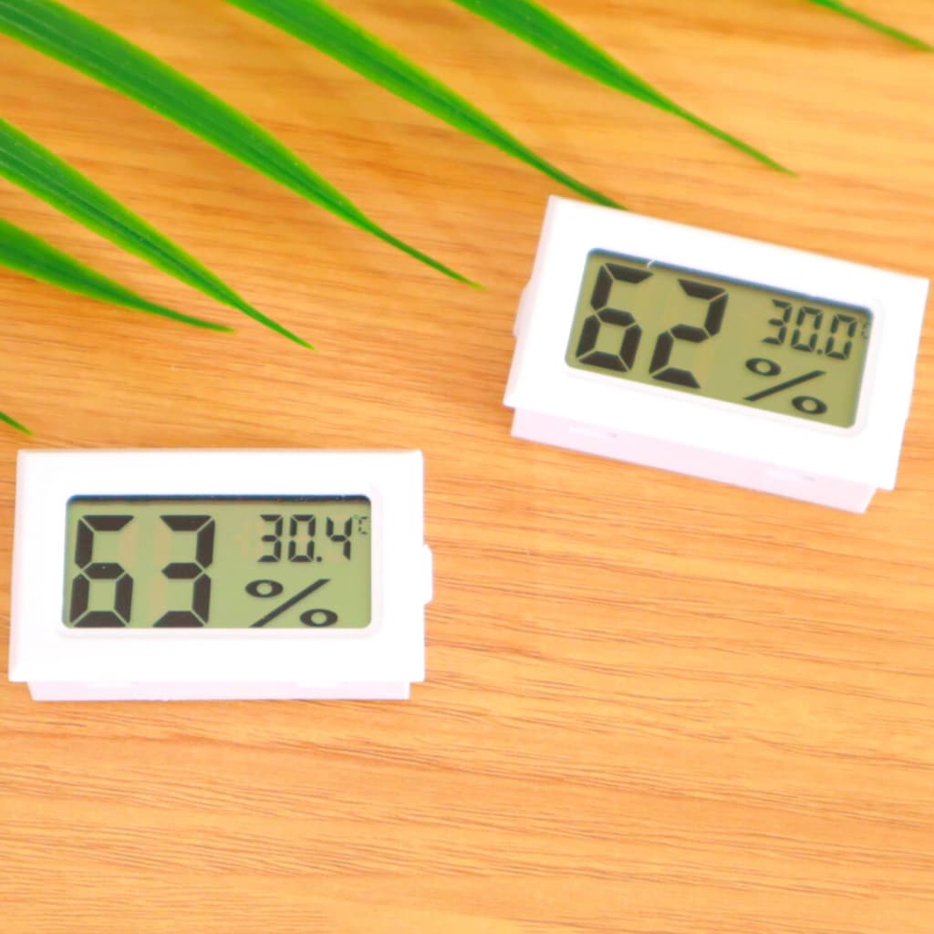 Fotology Thermohygrometer digital thermometer ukur suhu lembab udara ruangan ukur humidity