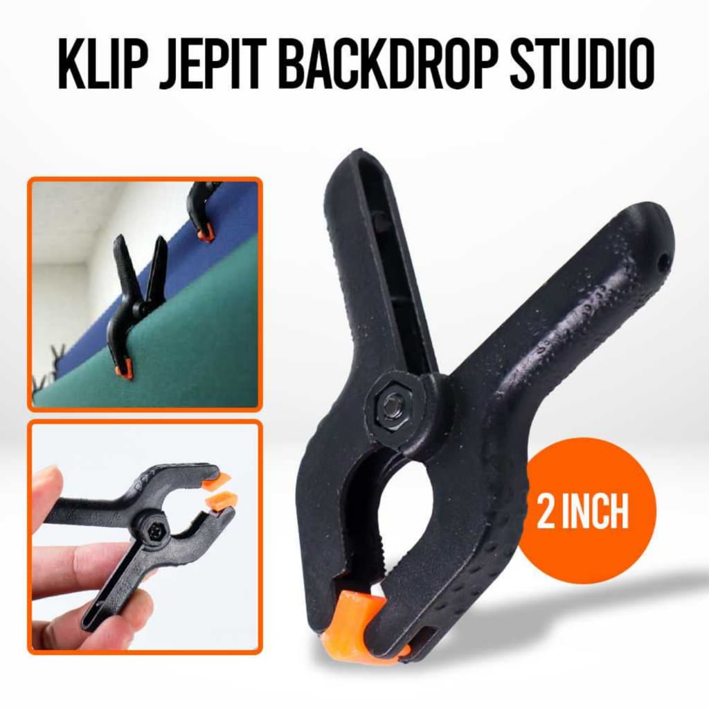 Fotology Klip Penjepit Backdrop Studio Foto Spring Clamp Penjepit Papan