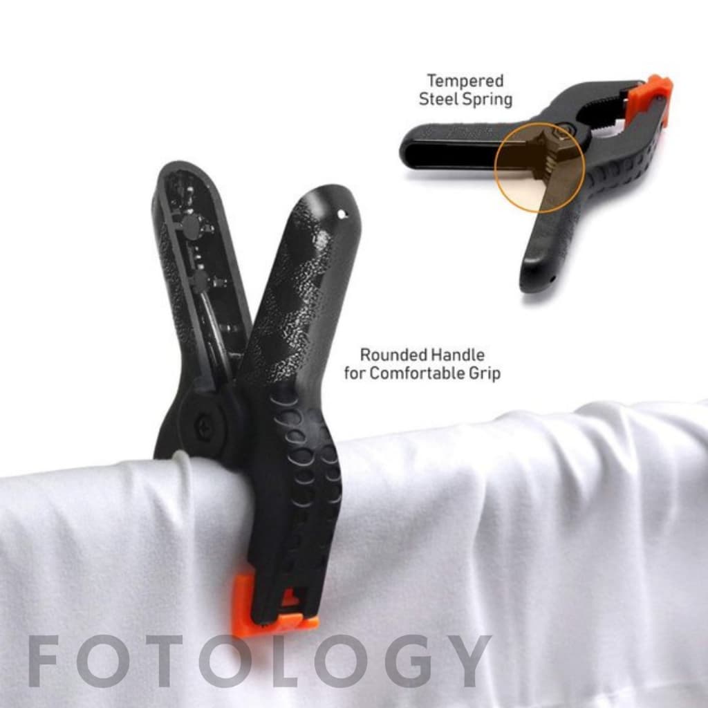 Fotology Klip Penjepit Backdrop Studio Foto Spring Clamp Penjepit Papan