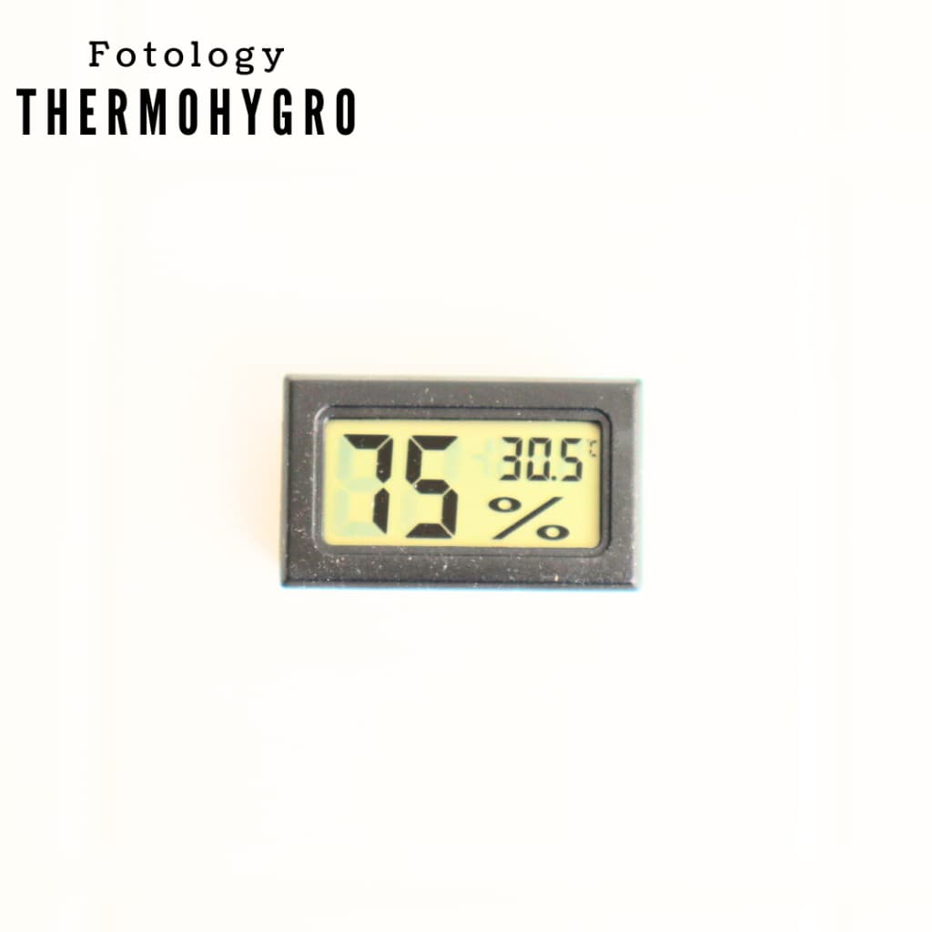 Fotology Thermohygrometer digital thermometer ukur suhu lembab udara ruangan ukur humidity