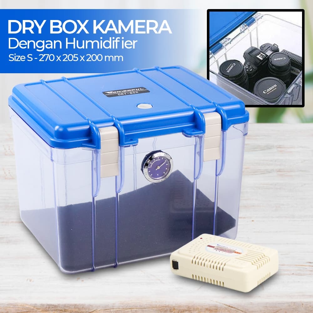 Fotology Dry Box Kamera Besar Lengkap Kedap Anti jamur Kit Silica Gel