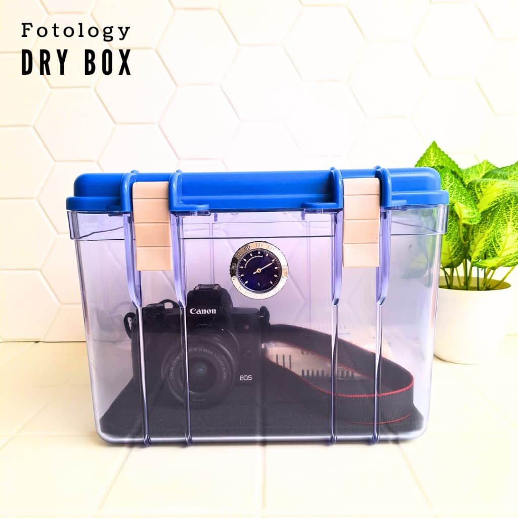 Fotology Dry Box Kamera Besar Lengkap Kedap Anti jamur Kit Silica Gel