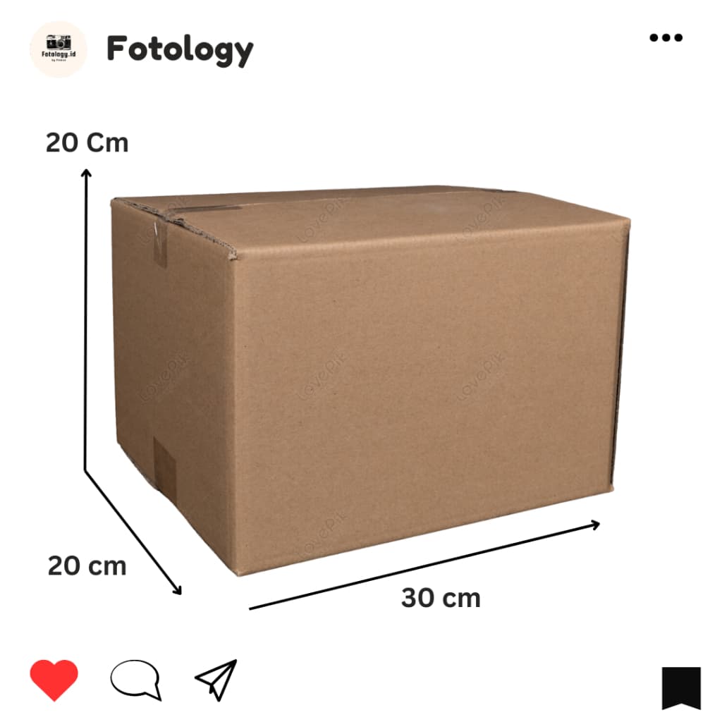 Kardus 30 x 20 x 20 cm master box dus corrugated