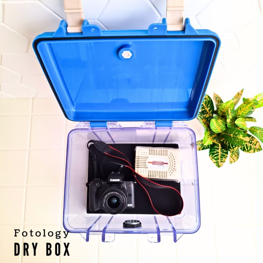 Fotology Dry Box Kamera Besar Lengkap Kedap Anti jamur Kit Silica Gel