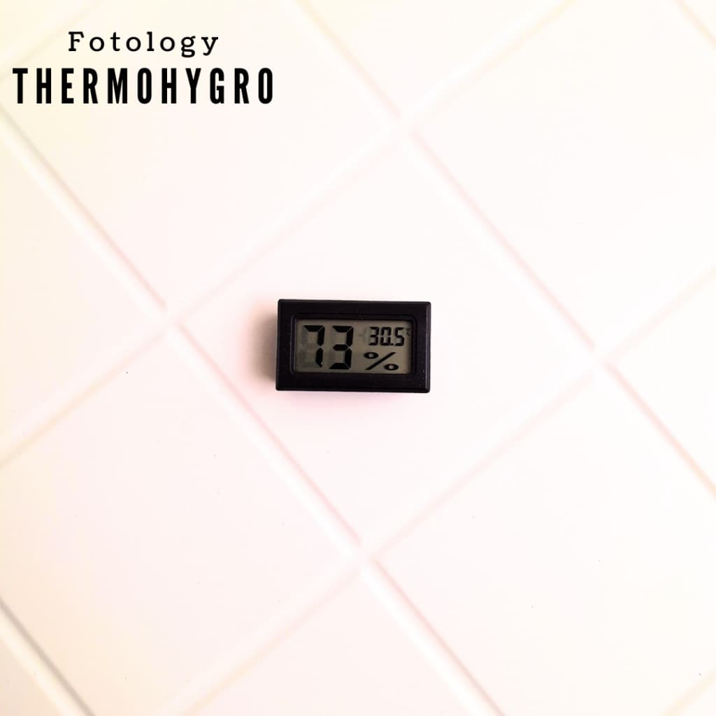Fotology Thermohygrometer digital thermometer ukur suhu lembab udara ruangan ukur humidity