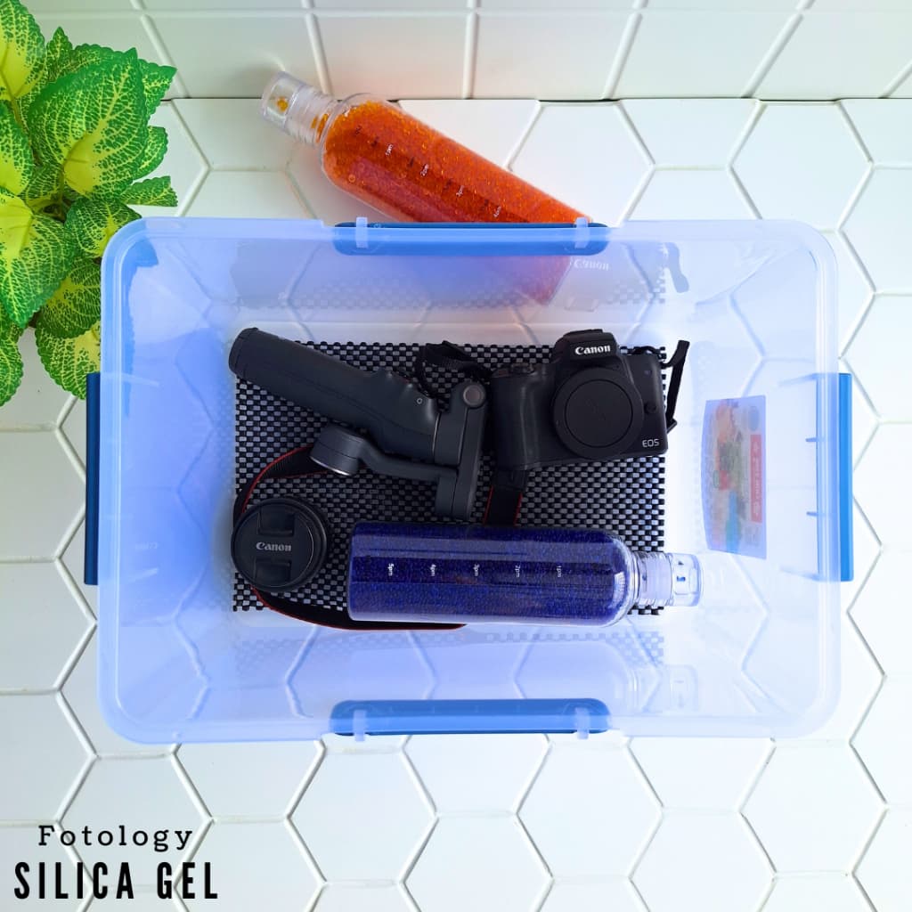 Silica Gel Orange Penyerap Lembab Silica Gel Biru Kemasan Botol Premium Untuk Dry Box Kamera