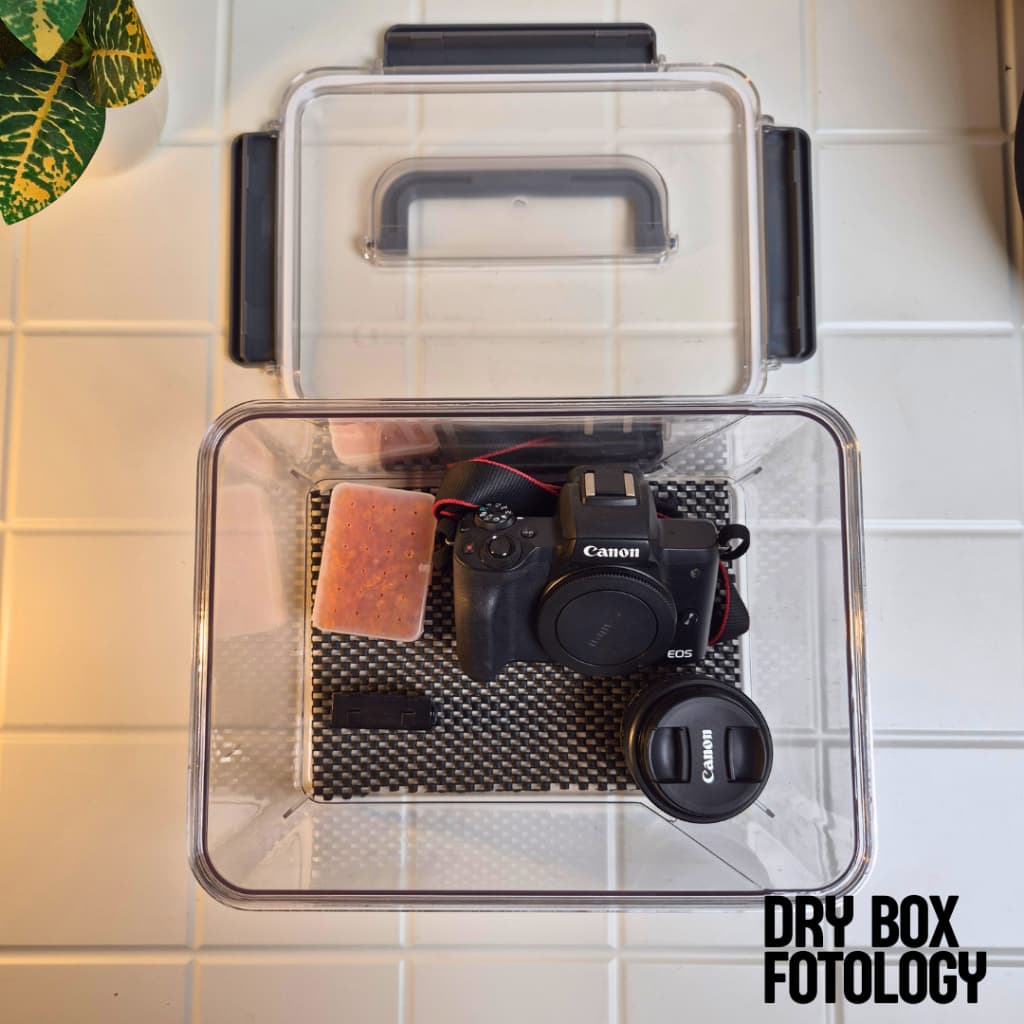 Dry Box Kamera Anti Jamur Kit Silica Gel Anti Lembab Kedap Udara