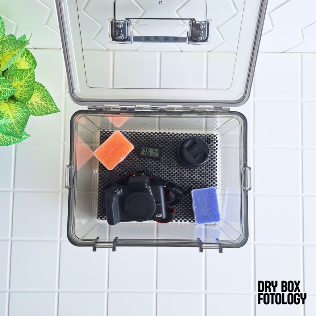 Fotology Dry Box Kamera Premium Kit Silica Gel Serap Lembab untuk Penyimpanan Lensa Kamera Anti Jamur