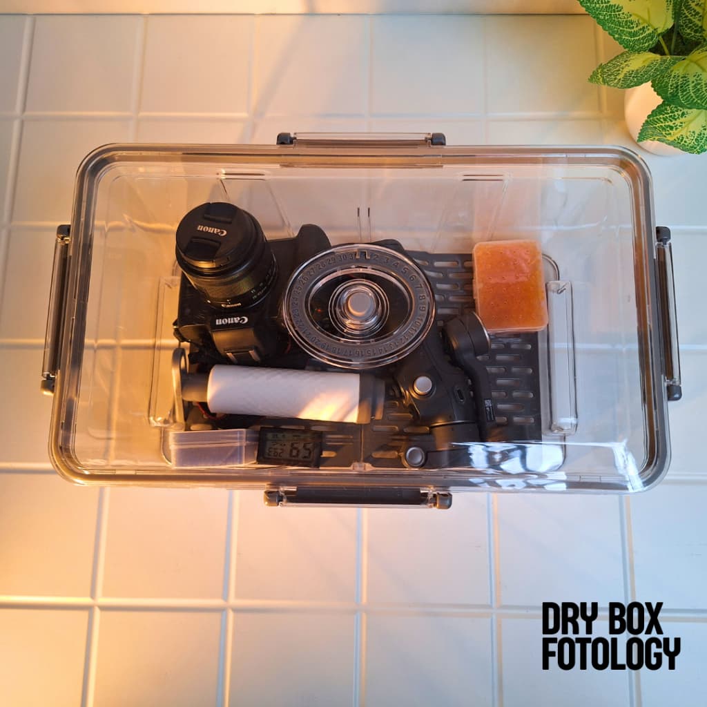 Dry Box Kamera Vakum Tempat Penyimpanan Kamera Antijamur Kit Silica Gel Kedap Udara