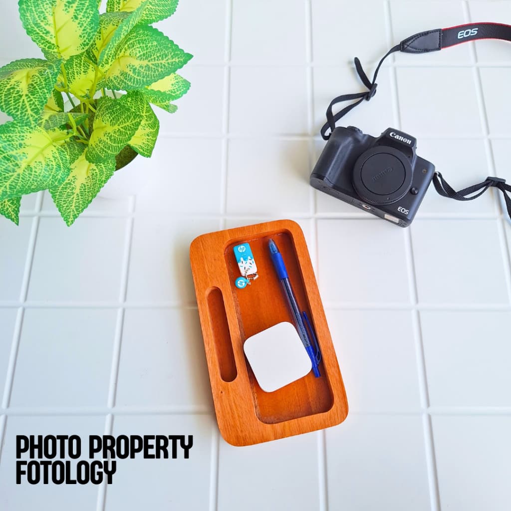 Wood Pedestal Photo Props Alas Foto Makanan Dekorasi Asesoris Foto Produk Kayu