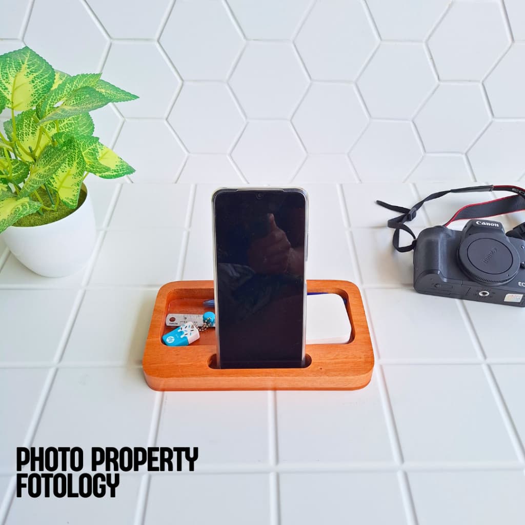 Wood Pedestal Photo Props Alas Foto Makanan Dekorasi Asesoris Foto Produk Kayu