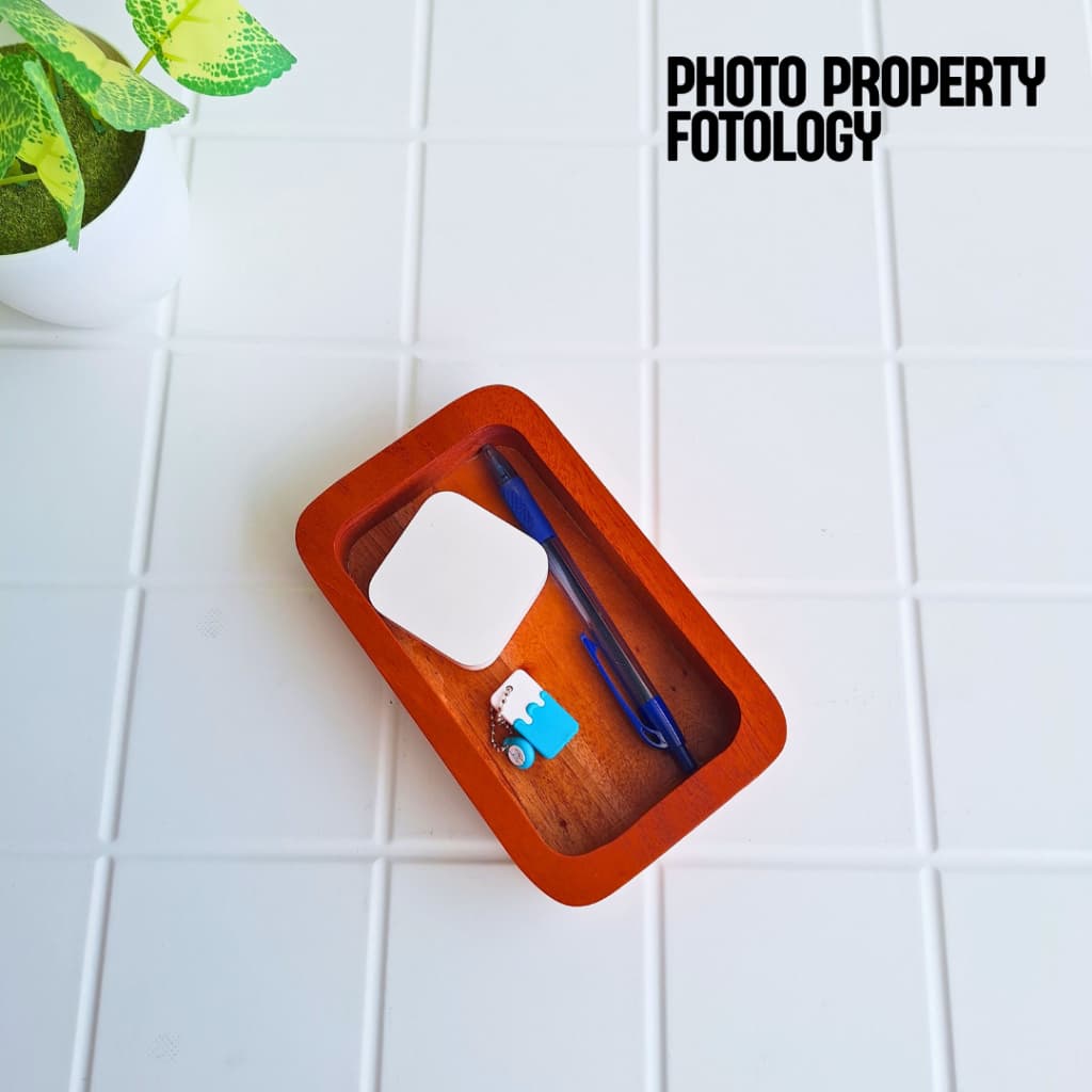 Wood Pedestal Photo Props Alas Foto Makanan Dekorasi Asesoris Foto Produk Kayu