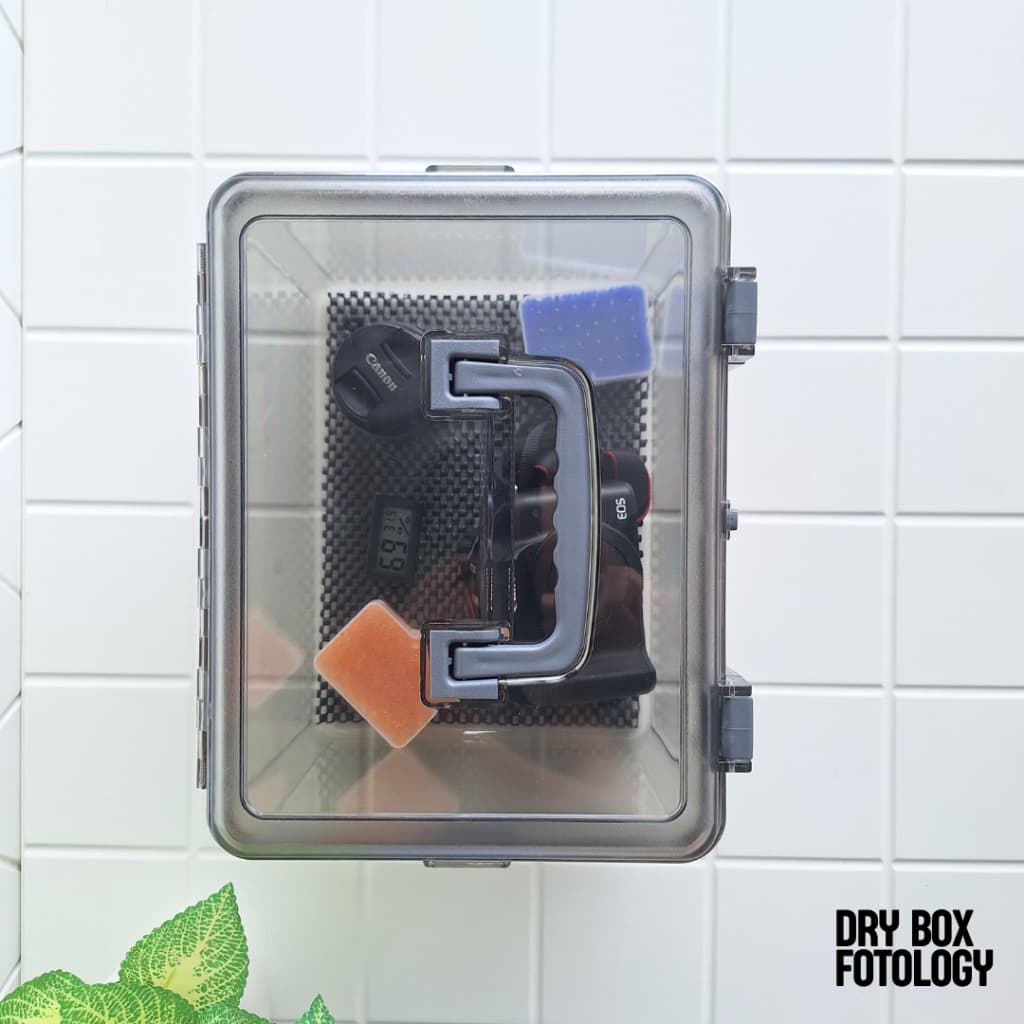 Fotology Dry Box Kamera Premium Kit Silica Gel Serap Lembab untuk Penyimpanan Lensa Kamera Anti Jamur