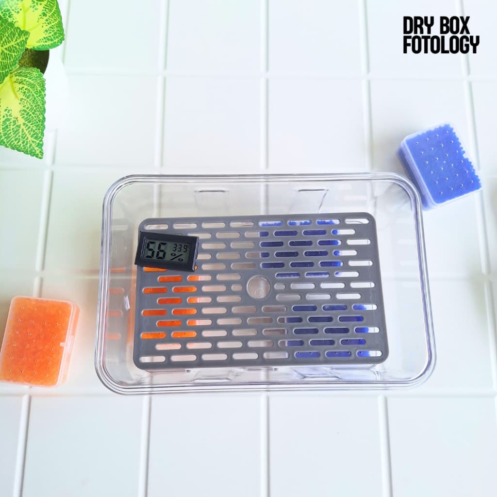Dry Box Kamera Vakum Tempat Penyimpanan Kamera Antijamur Kit Silica Gel Kedap Udara
