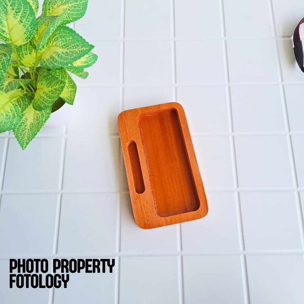 Wood Pedestal Photo Props Alas Foto Makanan Dekorasi Asesoris Foto Produk Kayu